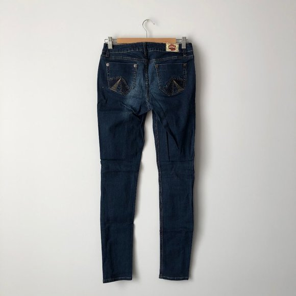 Dark Blue Skinny Jeans - Picture 6 of 9